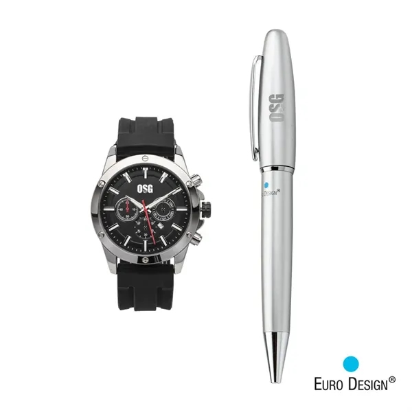 Euro Design® Bernau Watch/Pen Set - Euro Design® Bernau Watch/Pen Set - Image 4 of 5