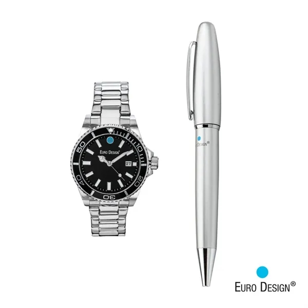 Euro Design® Velten Watch/Pen Set - Euro Design® Velten Watch/Pen Set - Image 5 of 5