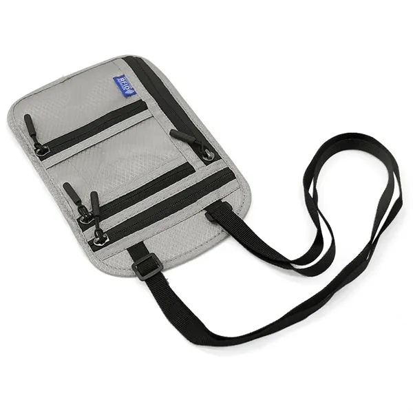 Halterneck RFID Crossbody Shoulder Passport Bag - Halterneck RFID Crossbody Shoulder Passport Bag - Image 1 of 5