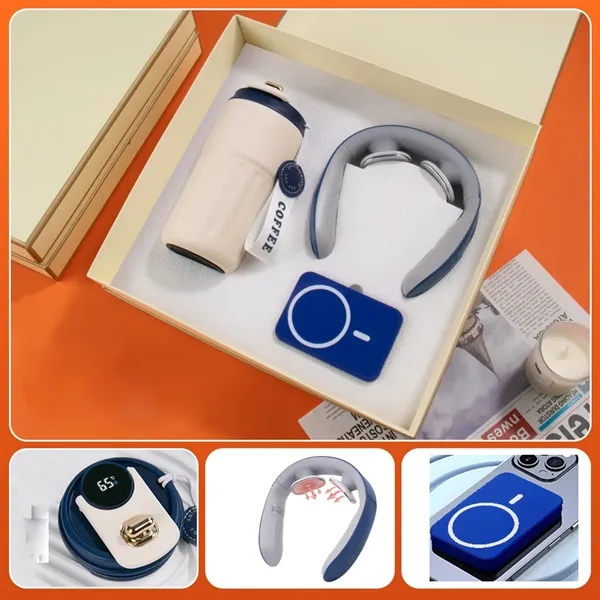 Wholesale Executive Gift Vacuum Neck Massage Power Bank Set - Wholesale Executive Gift Vacuum Neck Massage Power Bank Set - Image 0 of 8
