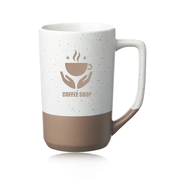 17 oz Speckle Glazed Two Tone Ceramic Mug - 17 oz Speckle Glazed Two Tone Ceramic Mug - Image 1 of 5