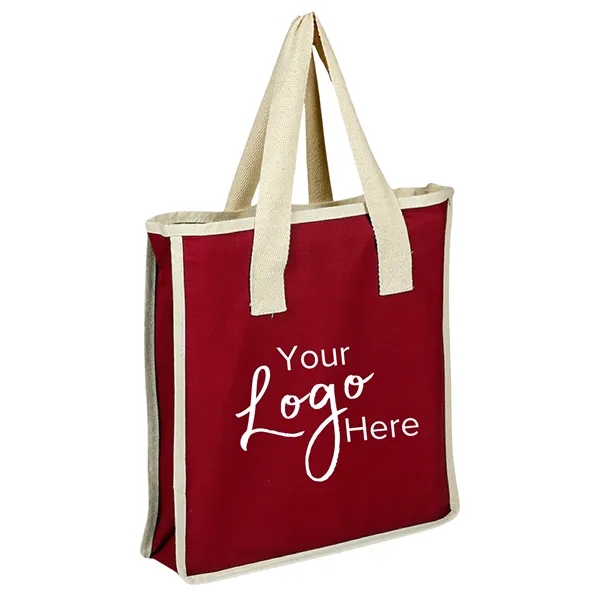 Canvas Shopping 14" x 15" x 4" Gusset Bag - Canvas Shopping 14" x 15" x 4" Gusset Bag - Image 5 of 9