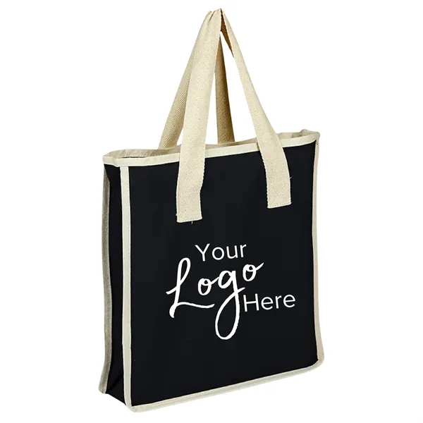 Canvas Shopping 14" x 15" x 4" Gusset Bag - Canvas Shopping 14" x 15" x 4" Gusset Bag - Image 3 of 9