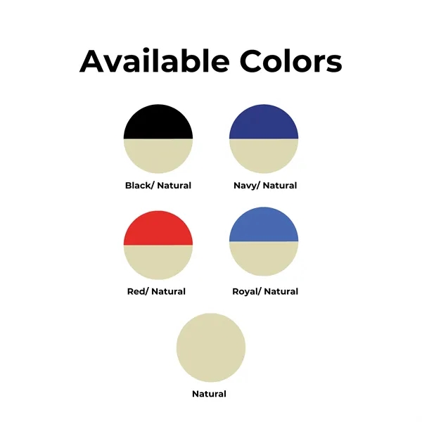 Two-Tone Canvas Deluxe Tote 14" x 16" x 4" Gusset Bag - Two-Tone Canvas Deluxe Tote 14" x 16" x 4" Gusset Bag - Image 6 of 11