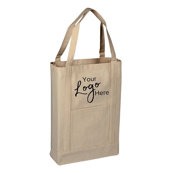 Two-Tone Canvas Deluxe Tote 14" x 16" x 4" Gusset Bag - Two-Tone Canvas Deluxe Tote 14" x 16" x 4" Gusset Bag - Image 2 of 11