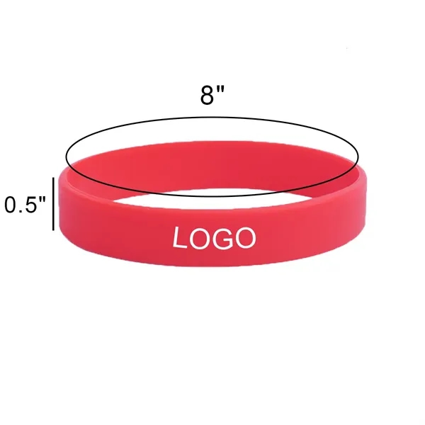 Silicone Adult Sports Custom Slim-fit Bracelets - Silicone Adult Sports Custom Slim-fit Bracelets - Image 1 of 1