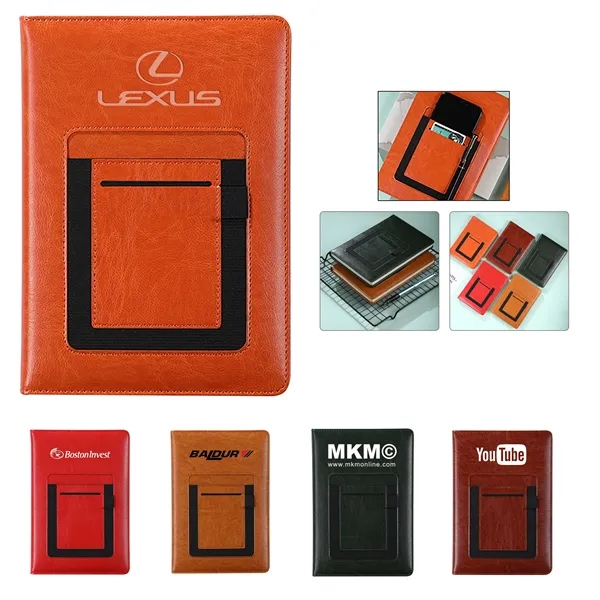 Phone Pocket Bound Journal Notebook - Phone Pocket Bound Journal Notebook - Image 0 of 2