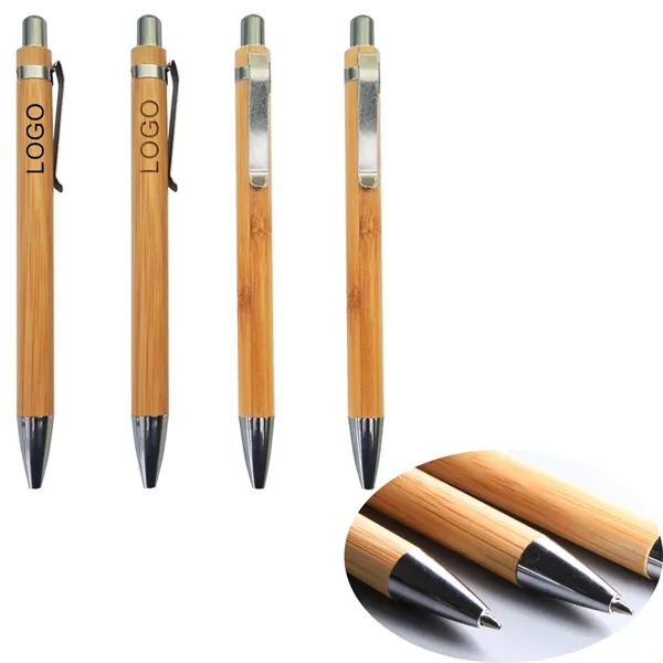 MOQ 200 Eco-Friendly Customizable Bamboo Ballpoint Pen - MOQ 200 Eco-Friendly Customizable Bamboo Ballpoint Pen - Image 0 of 1