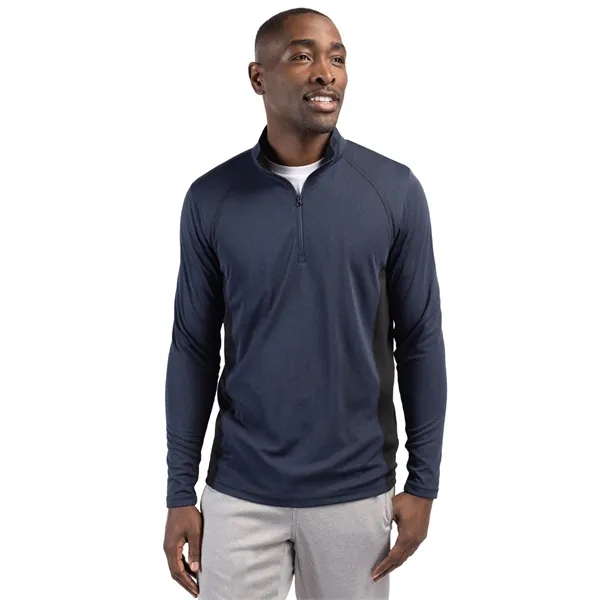 Clique Ice Pique Colorblock Mens Half Zip Tech Pullover - Clique Ice Pique Colorblock Mens Half Zip Tech Pullover - Image 1 of 6