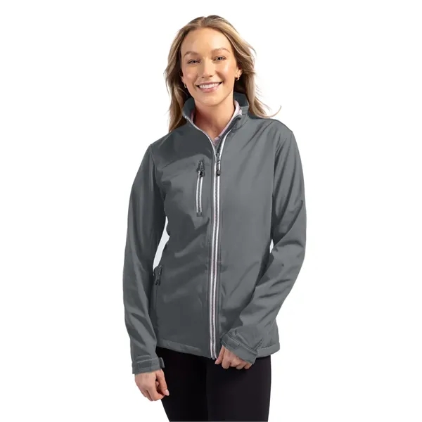 Clique Telemark Eco Stretch Softshell Full Zip Womens Jacket - Clique Telemark Eco Stretch Softshell Full Zip Womens Jacket - Image 14 of 27