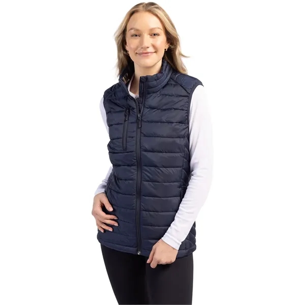 Clique Hudson Insulated Womens Full-Zip Puffer Vest - Clique Hudson Insulated Womens Full-Zip Puffer Vest - Image 1 of 11