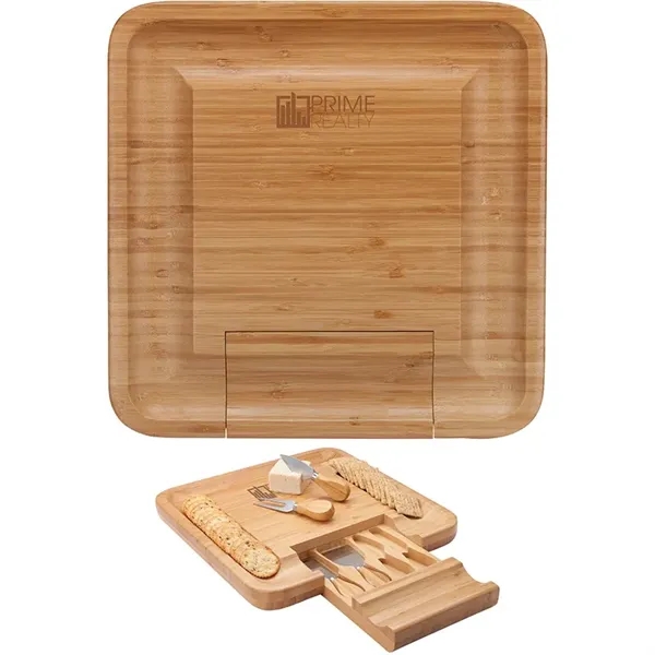 Lorenzi 4-Piece Bamboo Cheese Tray - Lorenzi 4-Piece Bamboo Cheese Tray - Image 1 of 1