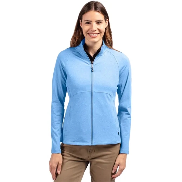 Cutter & Buck Adapt Eco Knit Heather Recycled Womens Full... - Cutter & Buck Adapt Eco Knit Heather Recycled Womens Full... - Image 1 of 19