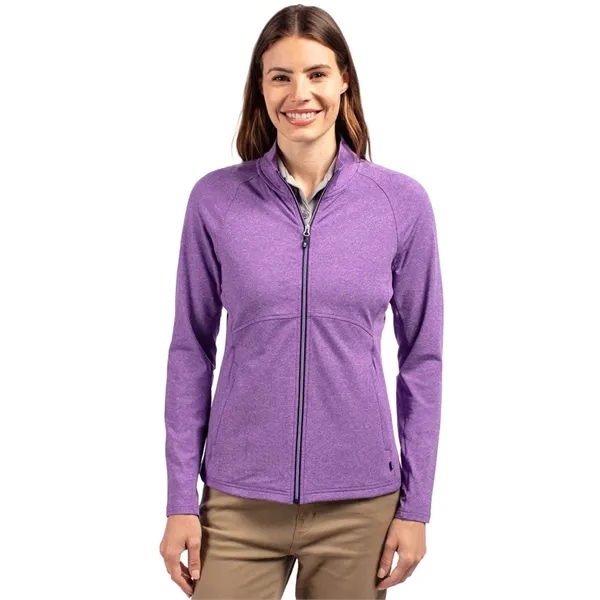 Cutter & Buck Adapt Eco Knit Heather Recycled Womens Full... - Cutter & Buck Adapt Eco Knit Heather Recycled Womens Full... - Image 13 of 19