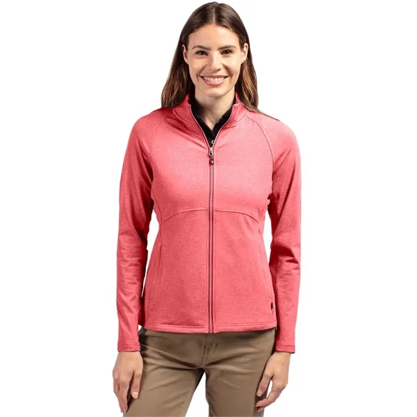 Cutter & Buck Adapt Eco Knit Heather Recycled Womens Full... - Cutter & Buck Adapt Eco Knit Heather Recycled Womens Full... - Image 14 of 19