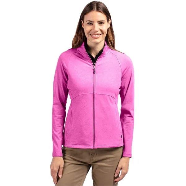 Cutter & Buck Adapt Eco Knit Heather Recycled Womens Full... - Cutter & Buck Adapt Eco Knit Heather Recycled Womens Full... - Image 15 of 19