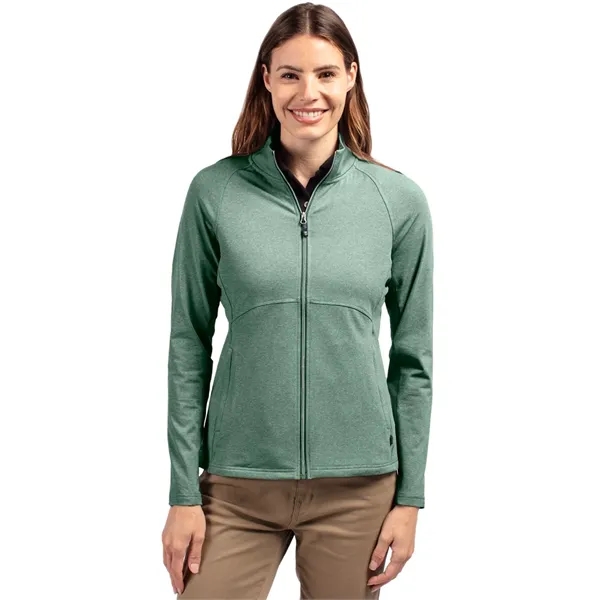 Cutter & Buck Adapt Eco Knit Heather Recycled Womens Full... - Cutter & Buck Adapt Eco Knit Heather Recycled Womens Full... - Image 16 of 19
