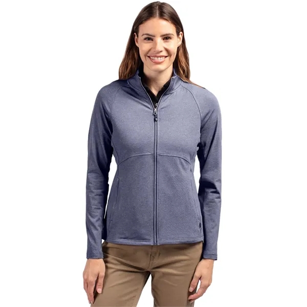 Cutter & Buck Adapt Eco Knit Heather Recycled Womens Full... - Cutter & Buck Adapt Eco Knit Heather Recycled Womens Full... - Image 17 of 19