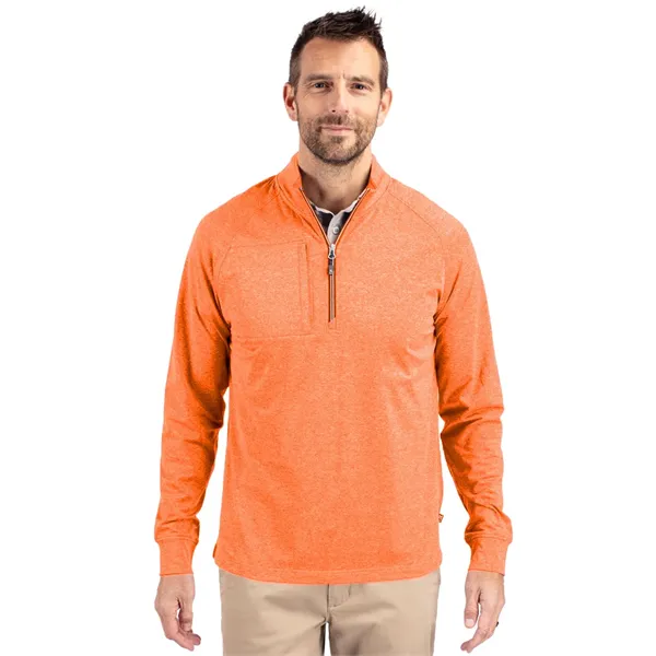Cutter & Buck Adapt Eco Knit Heather Mens Quarter Zip Pul... - Cutter & Buck Adapt Eco Knit Heather Mens Quarter Zip Pul... - Image 11 of 17