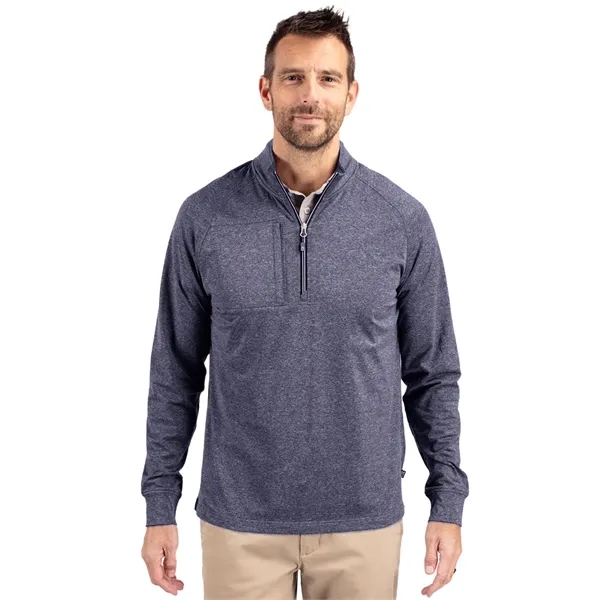 Cutter & Buck Adapt Eco Knit Heather Mens Quarter Zip Pul... - Cutter & Buck Adapt Eco Knit Heather Mens Quarter Zip Pul... - Image 15 of 17