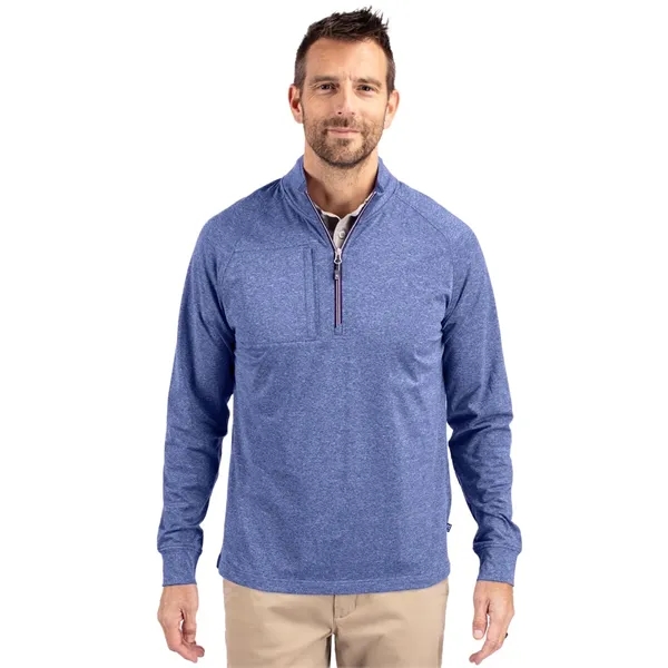 Cutter & Buck Adapt Eco Knit Heather Mens Quarter Zip Pul... - Cutter & Buck Adapt Eco Knit Heather Mens Quarter Zip Pul... - Image 17 of 17