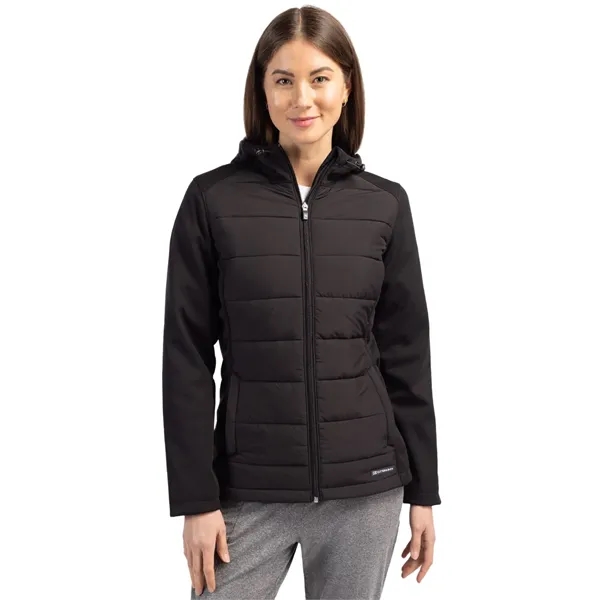 Cutter & Buck Evoke Recycled Honeycomb Fleece Womens Hybr...