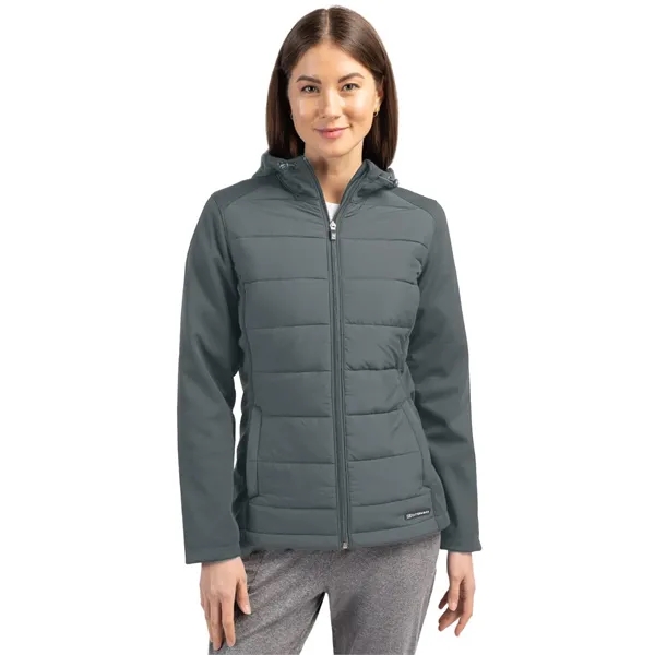 Cutter & Buck Evoke Recycled Honeycomb Fleece Womens Hybr...
