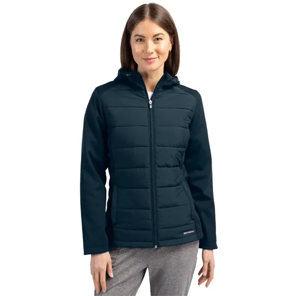 Cutter & Buck Evoke Recycled Honeycomb Fleece Womens Hybr...