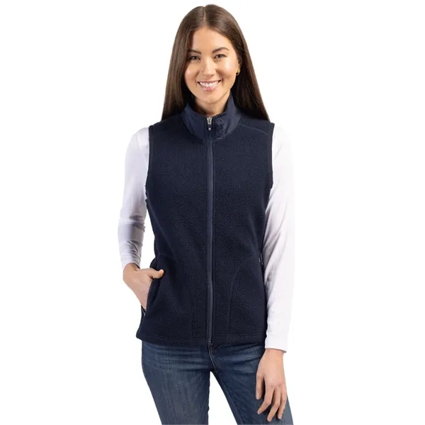 Cutter & Buck Cascade Eco Fleece Womens Vest - Cutter & Buck Cascade Eco Fleece Womens Vest - Image 9 of 9