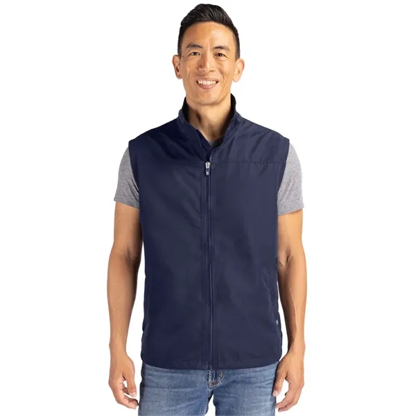 Cutter & Buck Charter Eco Full-Zip Mens Big & Tall Vest B... - Cutter & Buck Charter Eco Full-Zip Mens Big & Tall Vest B... - Image 4 of 10