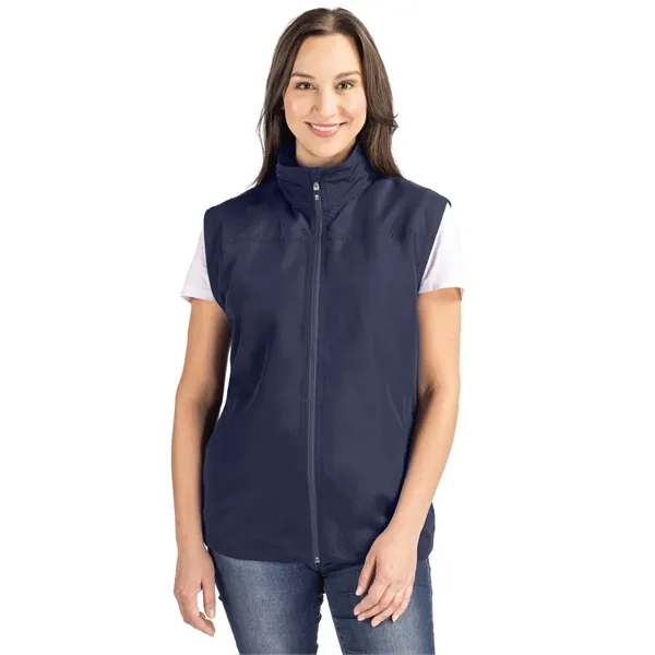 Cutter & Buck Charter Eco Recycled Full-Zip Womens Vest - Cutter & Buck Charter Eco Recycled Full-Zip Womens Vest - Image 4 of 5