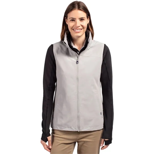 Cutter & Buck Charter Eco Recycled Full-Zip Womens Vest - Cutter & Buck Charter Eco Recycled Full-Zip Womens Vest - Image 5 of 5