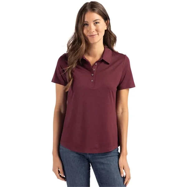 Cutter & Buck Coastline Epic Comfort Recycled Womens Polo - Cutter & Buck Coastline Epic Comfort Recycled Womens Polo - Image 15 of 21
