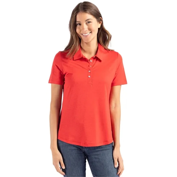 Cutter & Buck Coastline Epic Comfort Recycled Womens Polo - Cutter & Buck Coastline Epic Comfort Recycled Womens Polo - Image 20 of 21