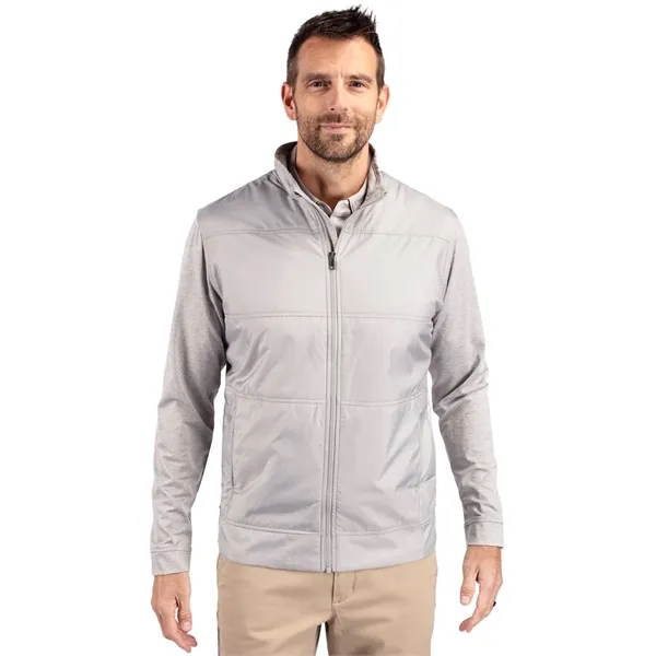 Cutter & Buck Stealth Hybrid Quilted Mens Full Zip Windbr... - Cutter & Buck Stealth Hybrid Quilted Mens Full Zip Windbr... - Image 1 of 6