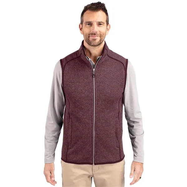 Cutter & Buck Mainsail Sweater-Knit Mens Full Zip Vest - Cutter & Buck Mainsail Sweater-Knit Mens Full Zip Vest - Image 1 of 15