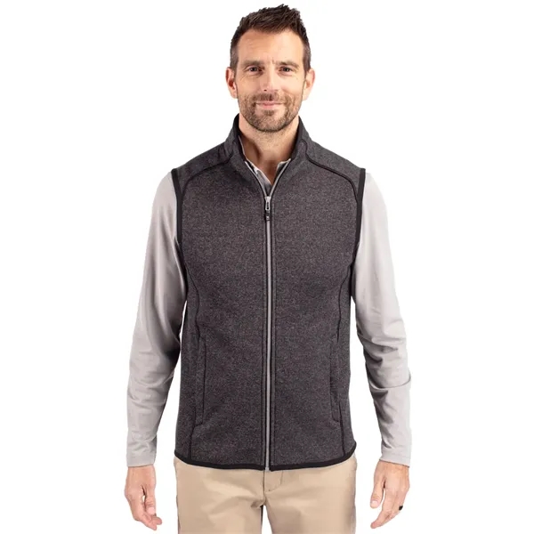 Cutter & Buck Mainsail Sweater-Knit Mens Full Zip Vest - Cutter & Buck Mainsail Sweater-Knit Mens Full Zip Vest - Image 9 of 16