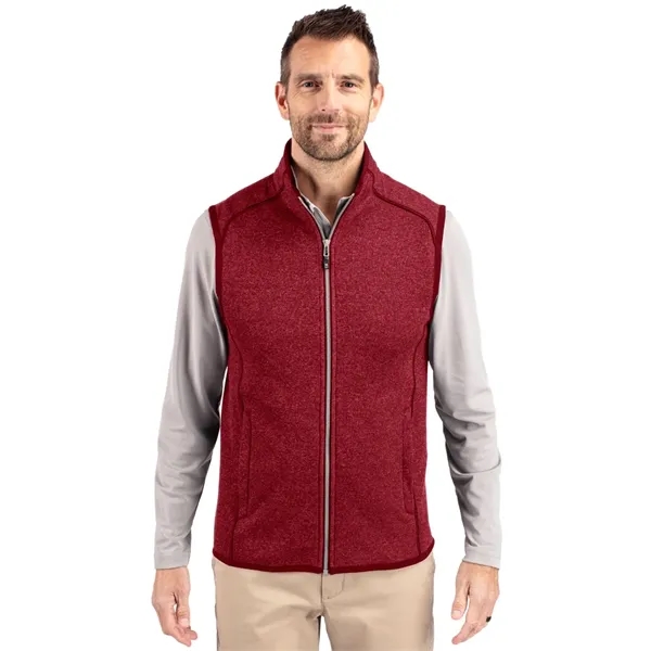 Cutter & Buck Mainsail Sweater-Knit Mens Full Zip Vest - Cutter & Buck Mainsail Sweater-Knit Mens Full Zip Vest - Image 10 of 15