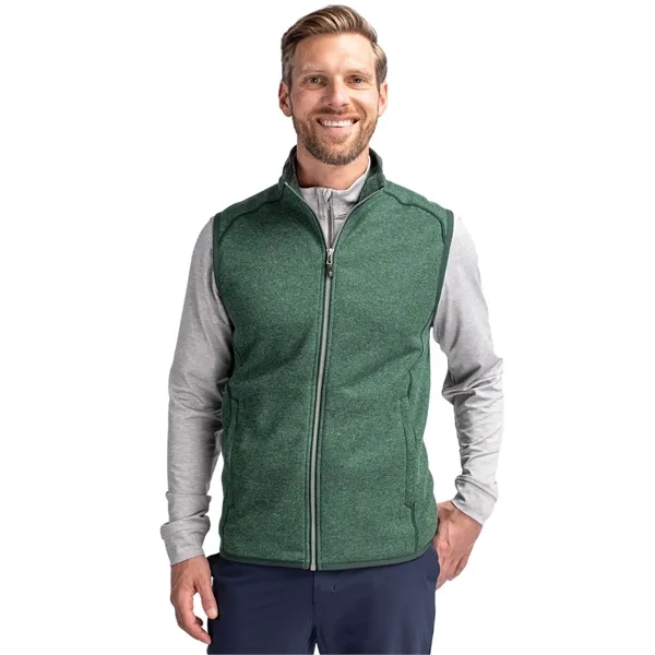 Cutter & Buck Mainsail Sweater-Knit Mens Full Zip Vest - Cutter & Buck Mainsail Sweater-Knit Mens Full Zip Vest - Image 11 of 16