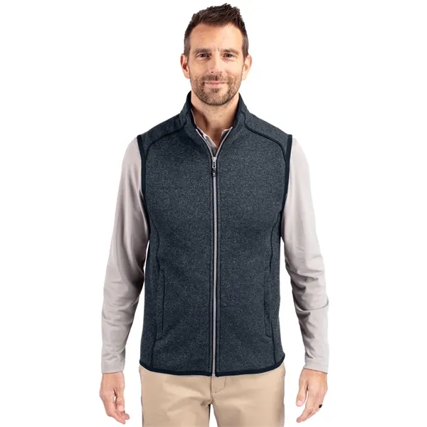 Cutter & Buck Mainsail Sweater-Knit Mens Full Zip Vest - Cutter & Buck Mainsail Sweater-Knit Mens Full Zip Vest - Image 12 of 15