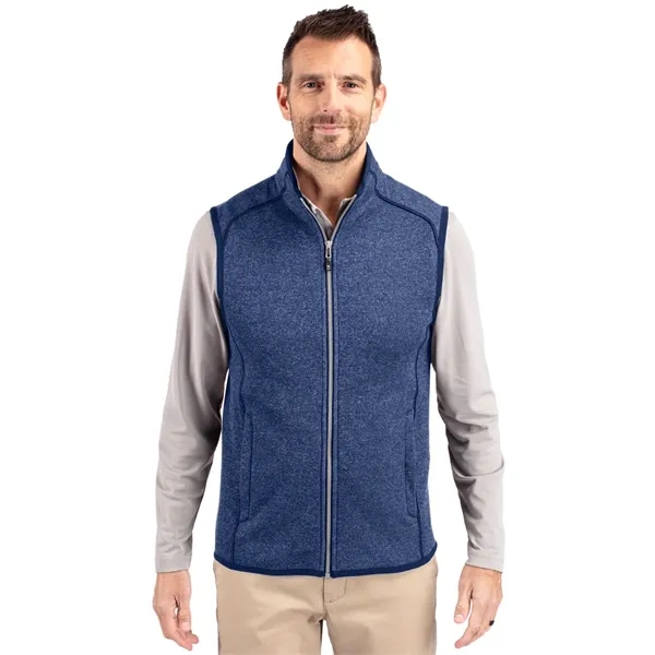 Cutter & Buck Mainsail Sweater-Knit Mens Full Zip Vest - Cutter & Buck Mainsail Sweater-Knit Mens Full Zip Vest - Image 14 of 15