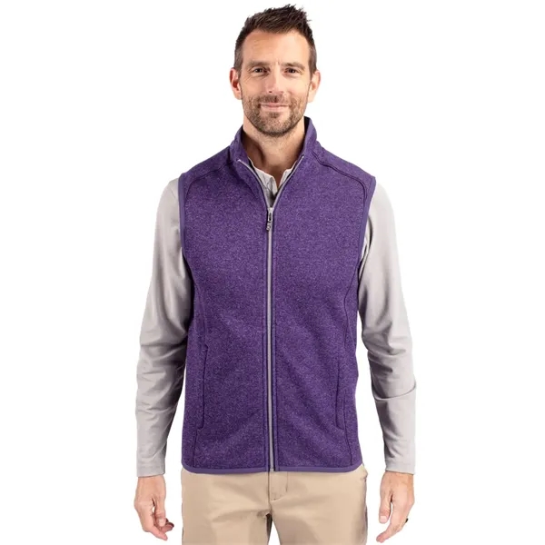 Cutter & Buck Mainsail Sweater-Knit Mens Full Zip Vest - Cutter & Buck Mainsail Sweater-Knit Mens Full Zip Vest - Image 15 of 15