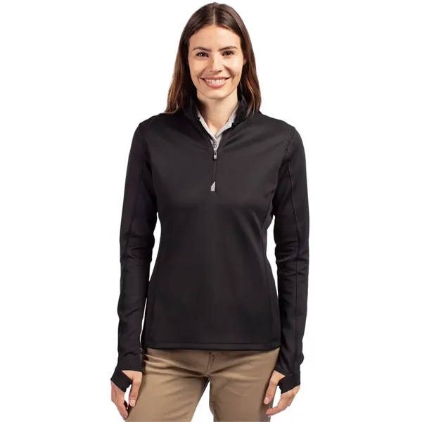 Cutter & Buck Traverse Stretch Eco Quarter Zip Womens Pul... - Cutter & Buck Traverse Stretch Eco Quarter Zip Womens Pul... - Image 1 of 20