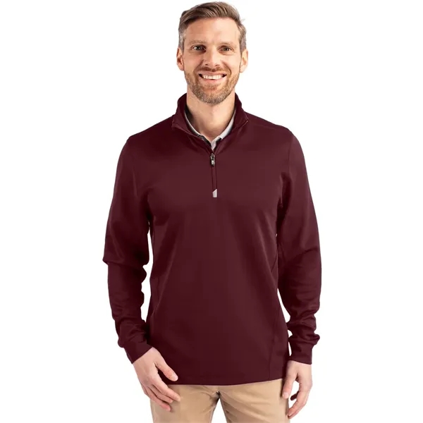 Cutter & Buck Traverse Stretch Eco Quarter Zip Mens Pullover - Cutter & Buck Traverse Stretch Eco Quarter Zip Mens Pullover - Image 14 of 21