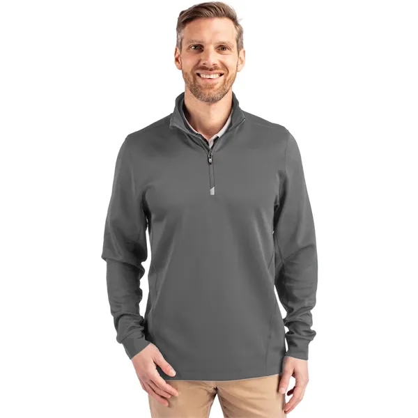 Cutter & Buck Traverse Stretch Eco Quarter Zip Mens Pullover - Cutter & Buck Traverse Stretch Eco Quarter Zip Mens Pullover - Image 16 of 21