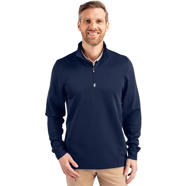 Cutter & Buck Traverse Stretch Eco Quarter Zip Mens Pullover - Cutter & Buck Traverse Stretch Eco Quarter Zip Mens Pullover - Image 18 of 21