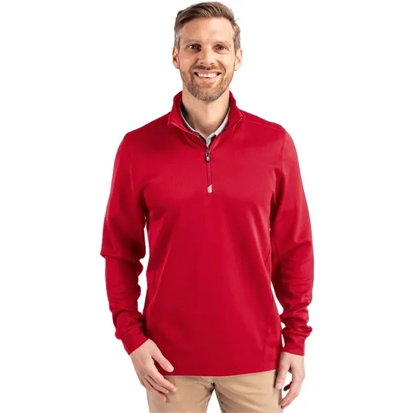 Cutter & Buck Traverse Stretch Eco Quarter Zip Mens Pullover - Cutter & Buck Traverse Stretch Eco Quarter Zip Mens Pullover - Image 19 of 21