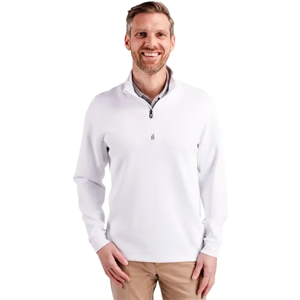 Cutter & Buck Traverse Stretch Eco Quarter Zip Mens Pullover - Cutter & Buck Traverse Stretch Eco Quarter Zip Mens Pullover - Image 21 of 21