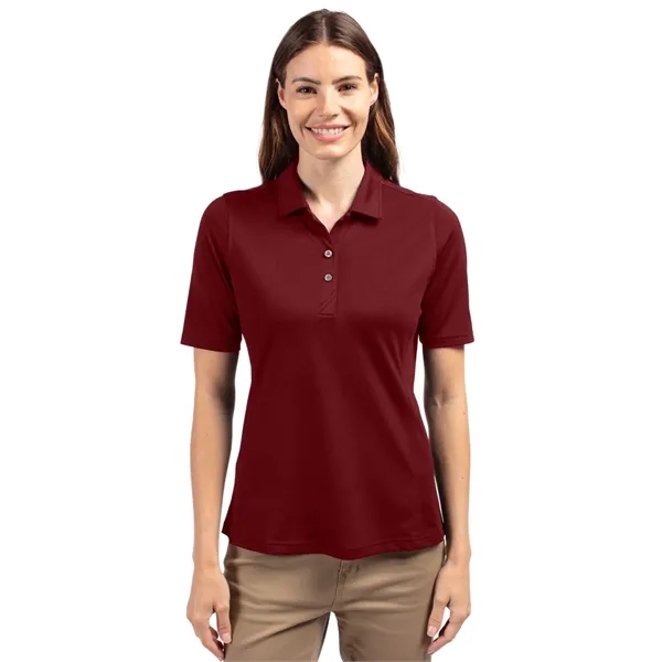 Cutter & Buck Virtue Eco Pique Recycled Womens Polo - Cutter & Buck Virtue Eco Pique Recycled Womens Polo - Image 20 of 35