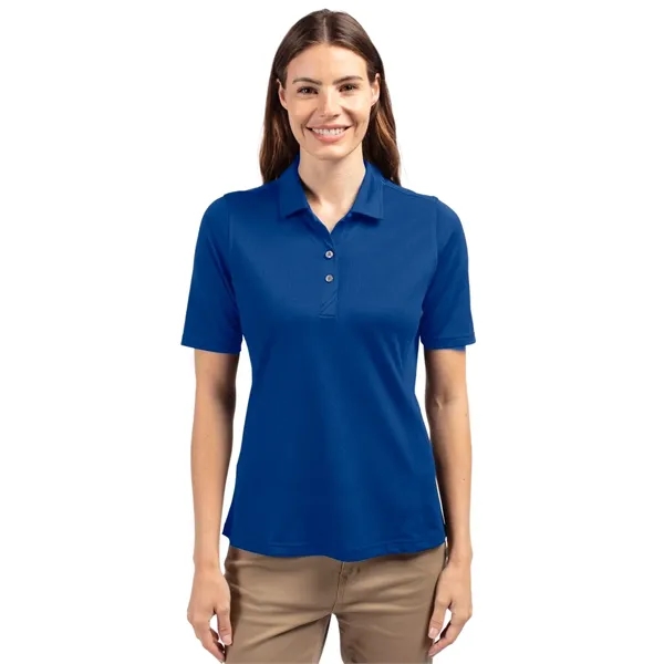 Cutter & Buck Virtue Eco Pique Recycled Womens Polo - Cutter & Buck Virtue Eco Pique Recycled Womens Polo - Image 30 of 35